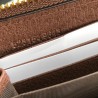 High Ophidia GG Zip Around Wallet 523154 Brown