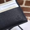 Replica Print leather bi-fold wallet 496309 Black