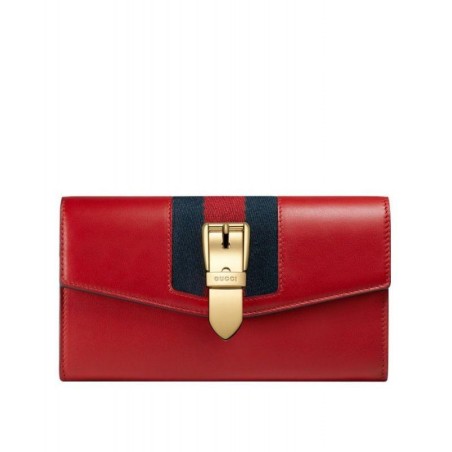 Wholesale Sylvie Leather Continental Wallet 476084 Red