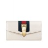 High Quality Sylvie Leather Continental Wallet 476084 White