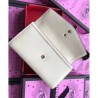 High Quality Sylvie Leather Continental Wallet 476084 White