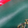 AAA+ Zumi Grainy Leather Continental Wallet 573612 Green