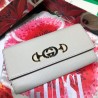 Knockoff Zumi Grainy Leather Continental Wallet 573612 White