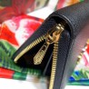 High Zumi Grainy Leather Zip Around Wallet 570661 Black