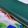 Cheap Zumi Grainy Leather Zip Around Wallet 570661 Green