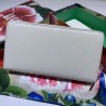 Top Zumi Grainy Leather Zip Around Wallet 570661 White