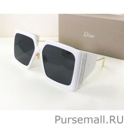 Inspired Dior Diorsolar S1u Ivory Square Sunglasses White