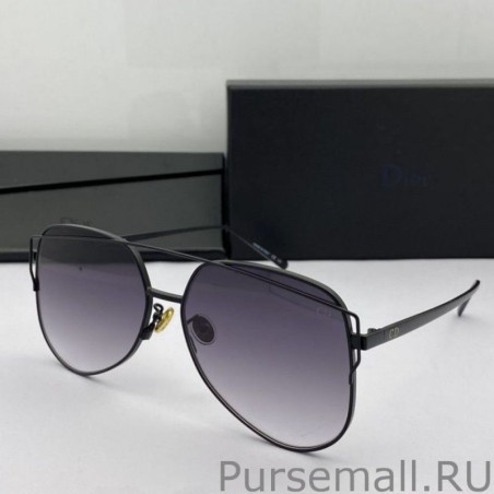 Copy Dior Diorstellaire Shaded Square Sunglasses Black