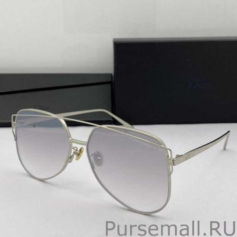1:1 Mirror Dior Diorstellaire Shaded Square Sunglasses Blue