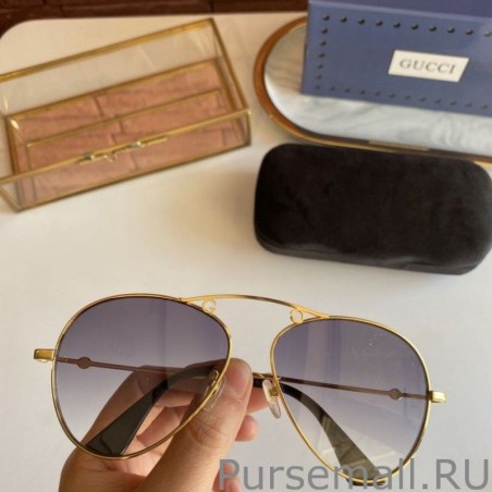 Copy GG0223S Sunglass Gold / Gray