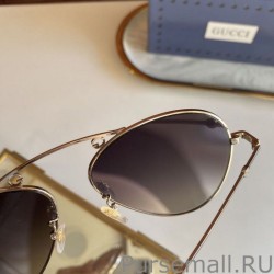 Copy GG0223S Sunglass Gold / Gray