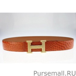 Inspired Hermes Camel Snake Vene Leather HB122 Belt