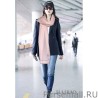 Fashion Burberry Cashmere Solid Color Thin Schawl 80 x 200 Pink