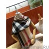 UK Burberry Classic Check Cashmere Shawl 70 x 200 Brown