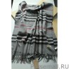 Replica Burberry Classic Check Cashmere Shawl 70 x 200 Gray