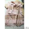 Fashion Burberry Classic Check Cashmere Shawl 70 x 200 Pink