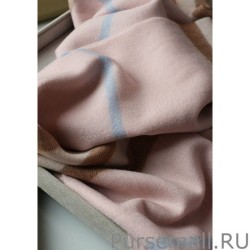 Fashion Burberry Classic Check Cashmere Shawl 70 x 200 Pink