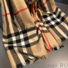 1:1 Mirror Burberry Classic Check Cashmere Shawl 70 x 220 Brown