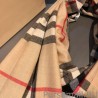 1:1 Mirror Burberry Classic Check Cashmere Shawl 70 x 220 Brown