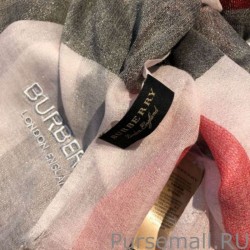 Knockoff Burberry Classic Check Cashmere Shawl 75 x 205 Pink