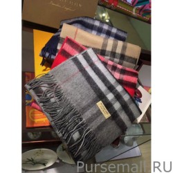 High Quality Burberry Classic Double-Faced Cashmere Scarf 30 x 168 Red