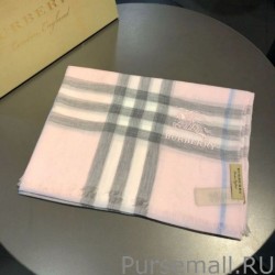 Luxury Burberry Classic Horse Cashmere Shawl Pink