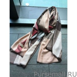 Wholesale Burberry classic thin section encryption texture velvet scarf Brown