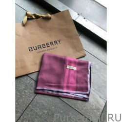 Best Burberry classic thin section encryption texture velvet scarf Purple