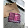 Best Burberry classic thin section encryption texture velvet scarf Purple