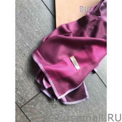 Best Burberry classic thin section encryption texture velvet scarf Purple