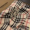 Top Burberry TB Check Horseferry Cashmere Shawl 70 x 200 Black