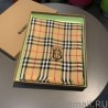 7 Star Burberry TB Check Horseferry Cashmere Shawl 70 x 200 Brown