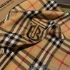 7 Star Burberry TB Check Horseferry Cashmere Shawl 70 x 200 Brown