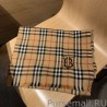 7 Star Burberry TB Check Horseferry Cashmere Shawl 70 x 200 Brown