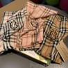 7 Star Burberry TB Check Horseferry Cashmere Shawl 70 x 200 Brown