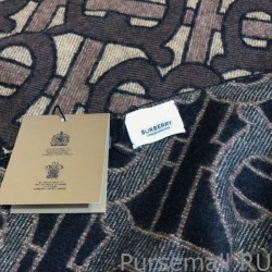 High Burberry TB Limit Edition Cashmere Shawl Coffee