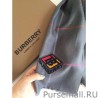 High Burberry TB Limited Edition Cashmere Shawl 80 x 200 Gray