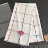 Knockoff Burberry TB Limited Edition Cashmere Shawl 80 x 200 White