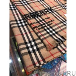 1:1 Mirror Burberry Vintage Check Horseferry Cashmere Shawl 100 x 200