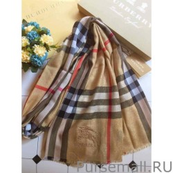 Cheap Burberry bling lurex cashmere Shawl 90 x 200