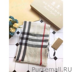 High Quality Burberry bling lurex cashmere Shawl 90 x 200