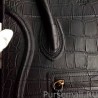 Copy Celine Medium Phantom Bag In Black Crocodile Leather