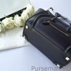 Fashion Celine Micro Luggage Bag In Black Goatskin