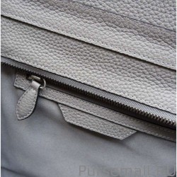 High Quality Celine Micro Luggage Bag In Grey Grained Leather