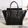 Replica Celine Mini Luggage Bag In Black Calfskin