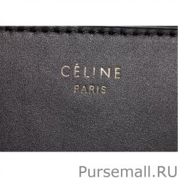 Replica Celine Mini Luggage Bag In Black Calfskin