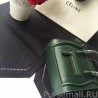 High Celine Nano Luggage Bag In Green Goatskin Leather