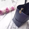 1:1 Mirror Celine Sangle Seau Bag In Navy Calfskin