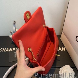 Copy Circular Handle Flap Bag AS1358 Red