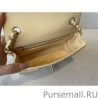 Top Classic Flap Bag A1112 Apricot Silver Hardware